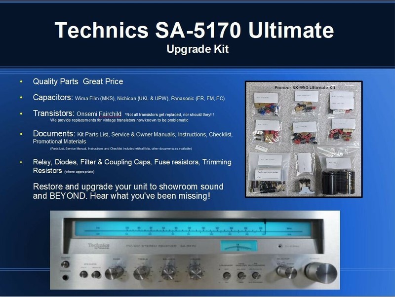 Technics SA-5170 Receiver Ultimate Upgrade Kit Genuine Parts Restoration