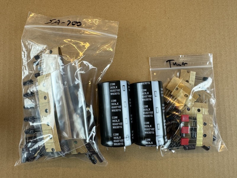 Technics SA-700 Complete Rebuild Kit High-Quality Receiver Recap Relay SA-700A
