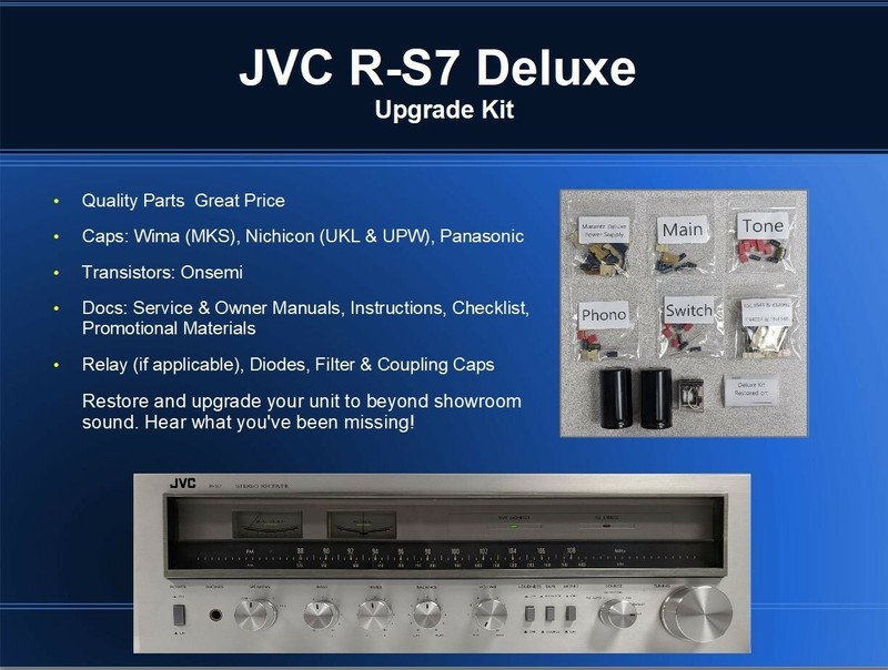 JVC R-S7 Receiver Deluxe Upgrade Kit Genuine Parts Restoration Guarantee