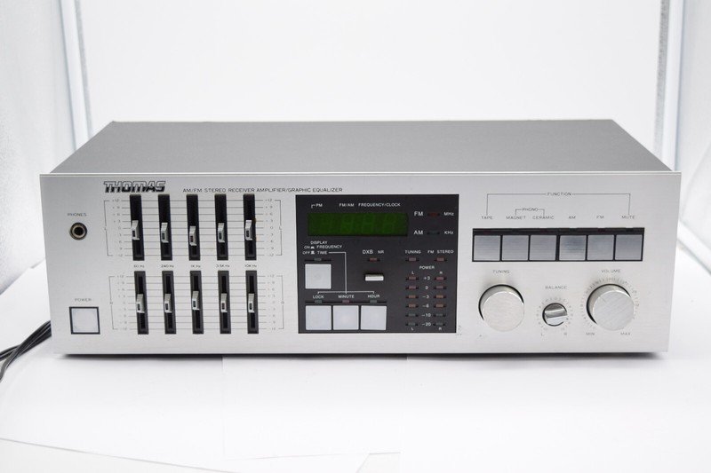 Vintage Thomas 6000 AM-FM Stereo Receiver Amplifier / Graphic Equalizer