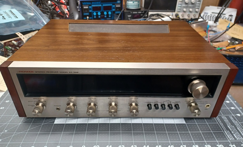 Pioneer SX-525 Stereo AM/FM Receiver. 2025 Rebuild.