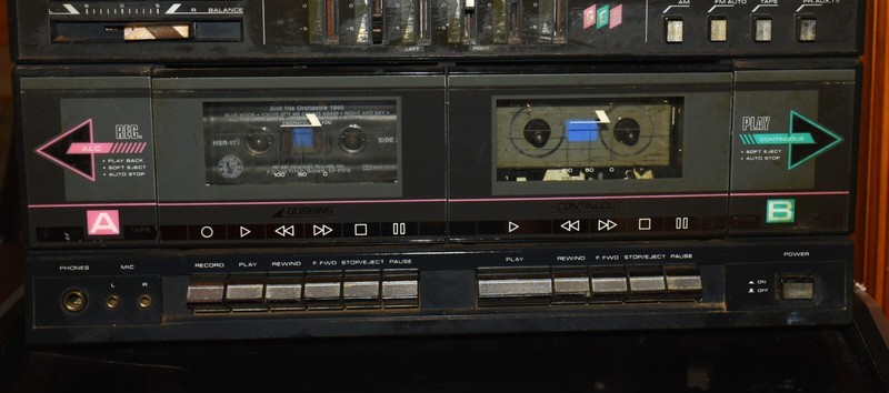 Vintage Sound Design Double Deck Cassette Recorder Stereo Sound Dubbing gallery