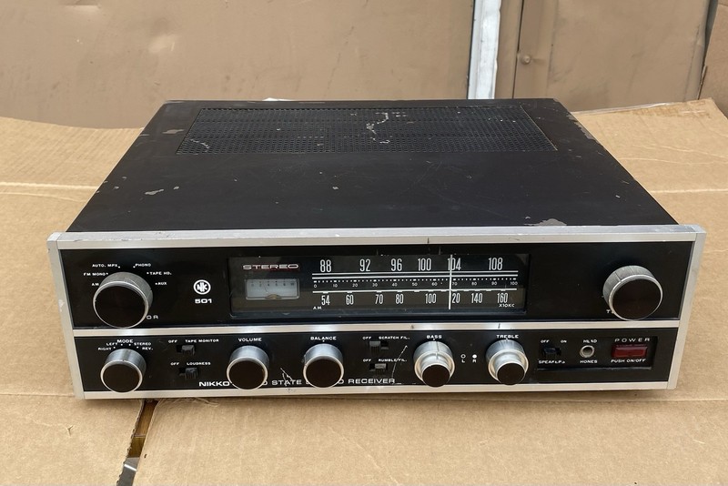 Vintage Nikko 501 AM/FM Stereo Receiver Parts Repair
