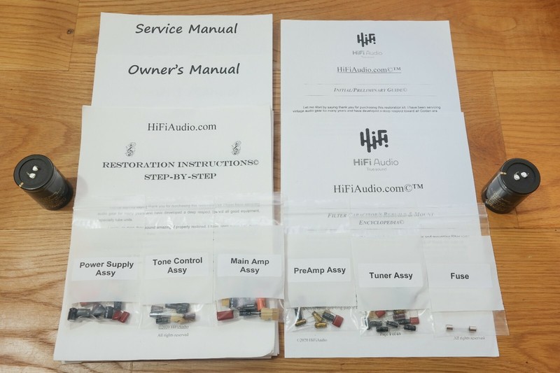 Kenwood KR-6020 rebuild restoration recap service kit repair filter capacitor