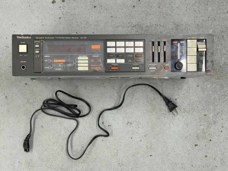 Technics Quartz Synthesizer TV/FM/AM Stereo Reciever SA-350 TESTED
