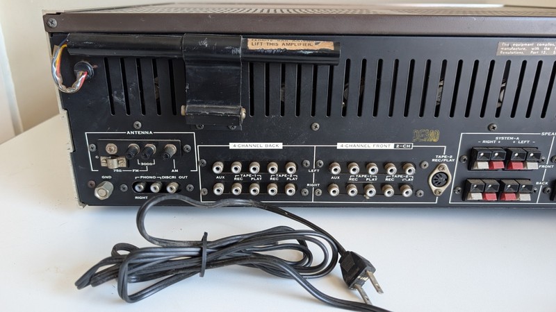 Sansui QRX-6001 4-CHANNEL Stereo Receiver - Tested - For Parts Or Repair - READ gallery