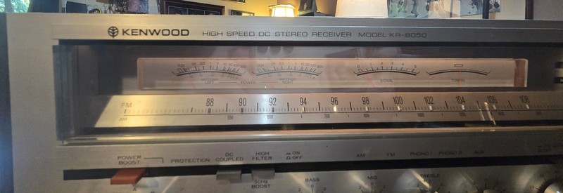 Kenwood KR-8050 Monster FM/AM Silver Vintage Stereo Receiver, Great Condition! gallery