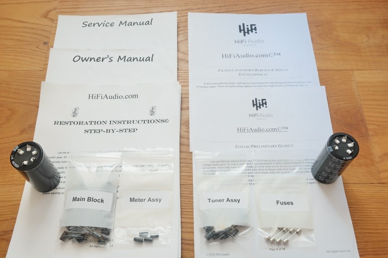 Pioneer SX-880 rebuild restoration recap service kit fix repair capacitor gallery