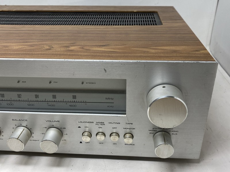 Vintage Sherwood S-7450 CP Silverface AM/FM Stereo Receiver WOOD CASE *READ* gallery