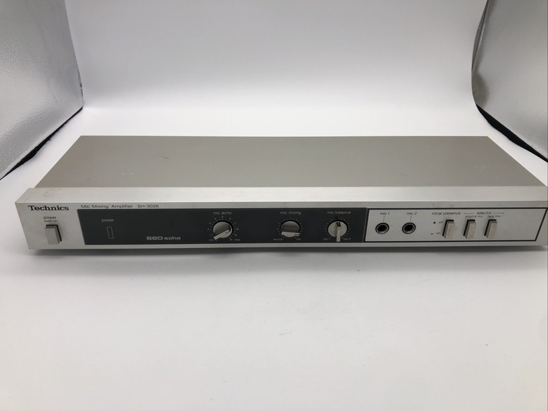 Vintage TECHNICS Mic Mixing Amplifier SH-3026 BBD Echo Powers On