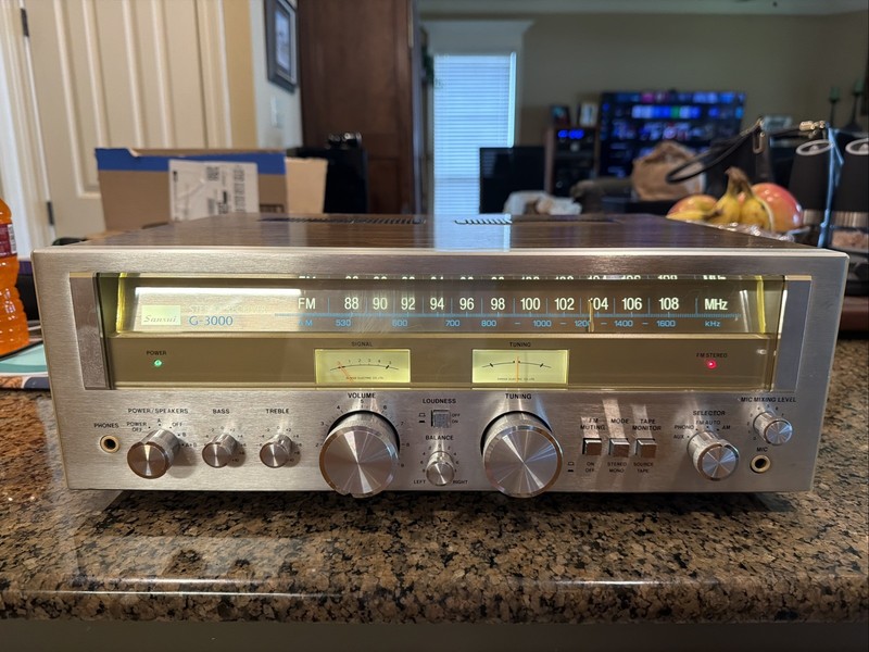 SANSUI G-3000 AM/FM STEREO RECEIVER Professionally Cleaned-Serviced-Tested-LED’s