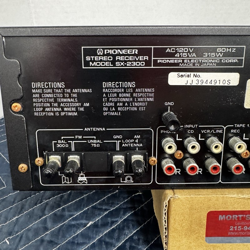 PIONEER SX-2300 VINTAGE AM/FM STEREO RECEIVER - SERVICED - CLEANED - TESTED gallery
