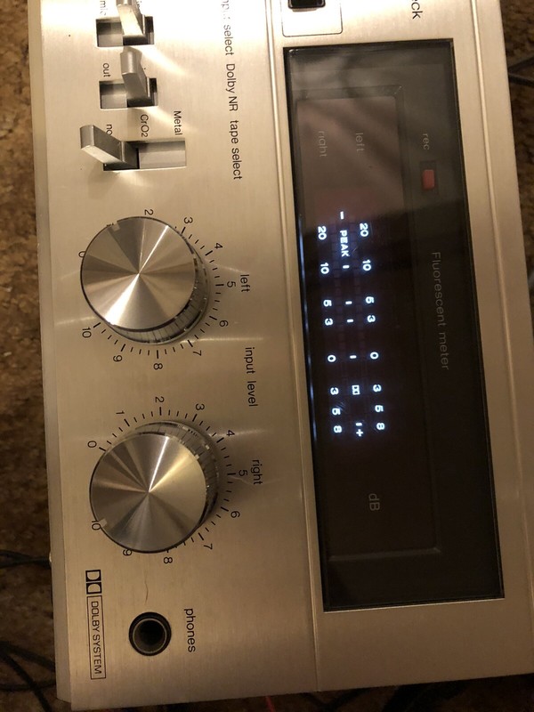 VINTAGE Panasonic Stereo Metal Cassette Player RS-619 Wood Untested PARTS ONLY gallery