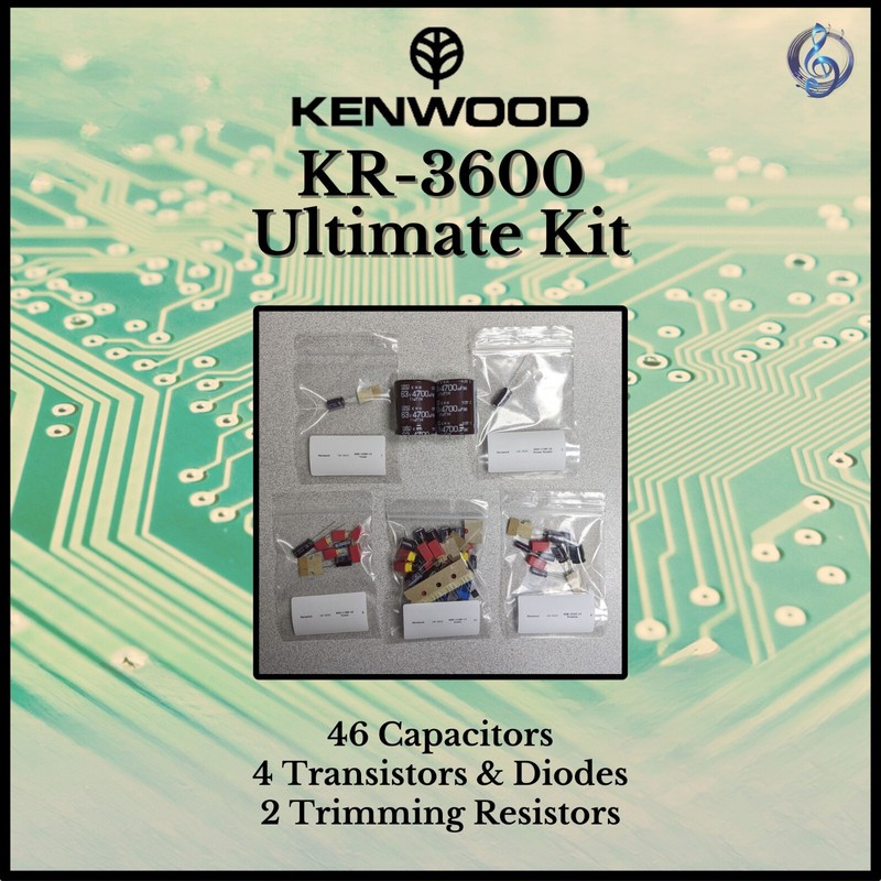 Kenwood KR-3600 Receiver Ultimate Upgrade Kit Genuine Parts Restoration gallery