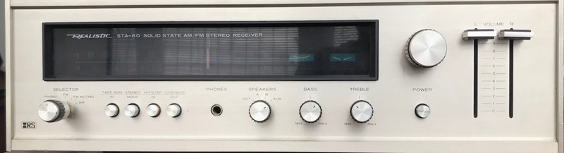 REALISTIC STA-80 SOLID STATE AM/FM STEREO RECEIVER PLEASE READ