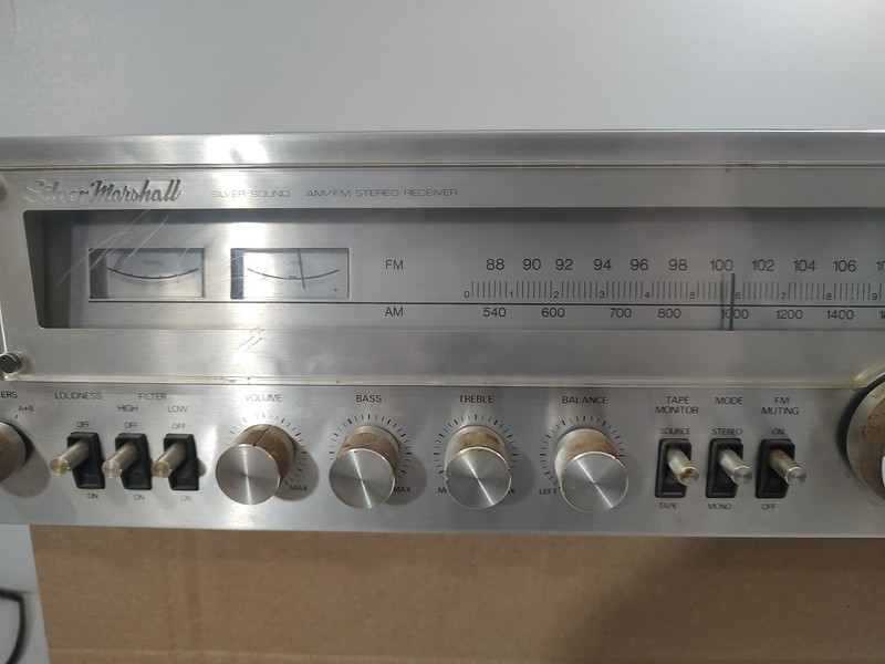 As Is Parts Silver Marshall Modular Systems KM 1021 Stereo Receiver RARE gallery