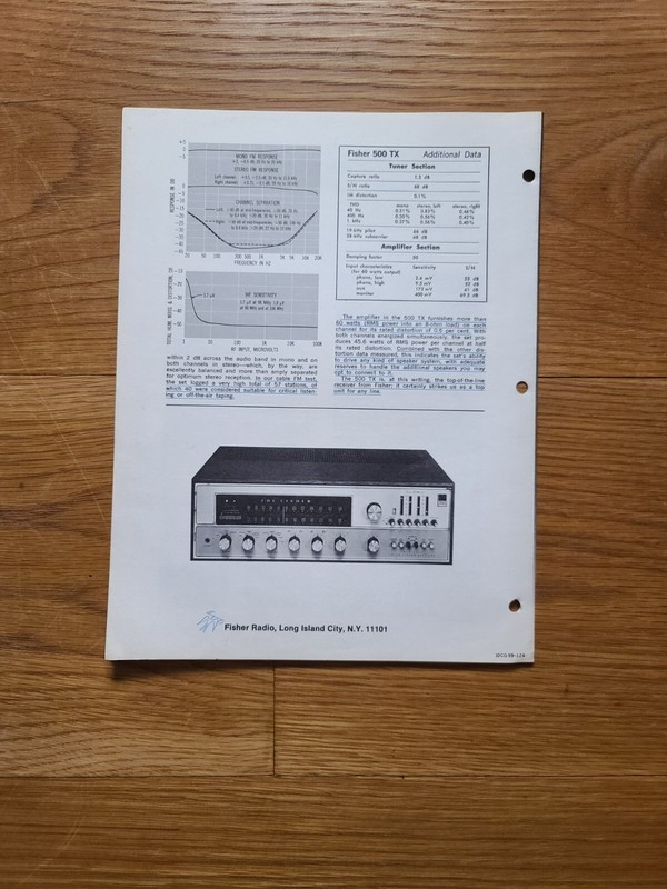Fisher 800T receiver (big brother of Fisher 500TX) ALL ORIGINAL great condition gallery