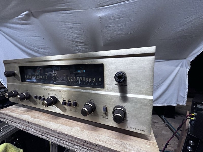 The Fisher Early 800-B 7591, 12ax7, Tubes. Complete. Working Good, But Read On. gallery