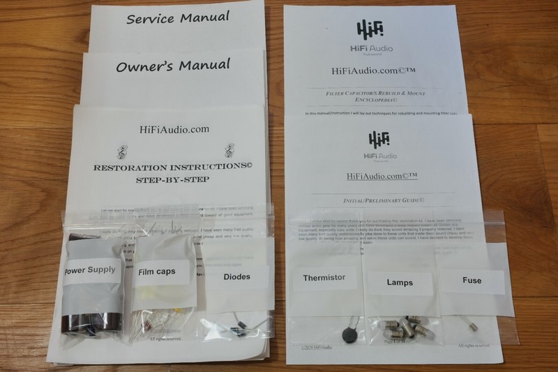 Sherwood S7700 II restoration recap repair service rebuild kit capacitor gallery