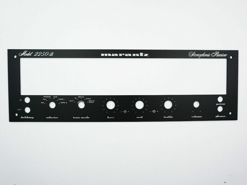 Marantz 2250 B 2250B Receiver Front Panel Faceplate (Face Plate) Black