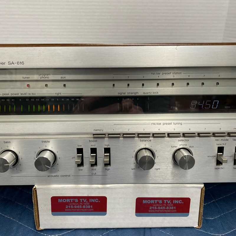 TECHNICS SA-616 VINTAGE AM/FM STEREO RECEIVER - SERVICED - CLEANED - TESTED gallery