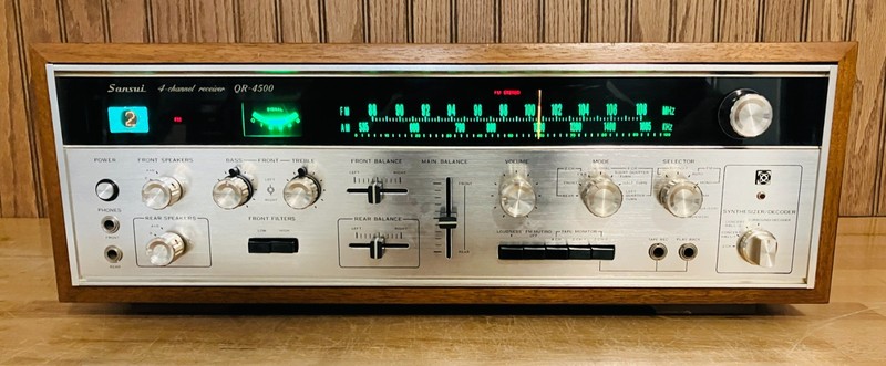 Sansui QR-4500 Quad/Stereo Receiver: Tested/Serviced, Working. LED's. See video! gallery
