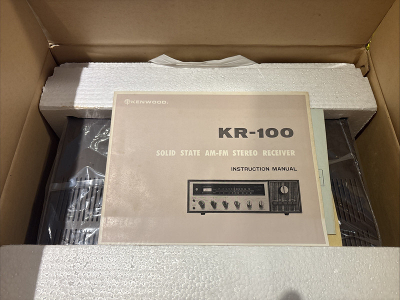 Kenwood KR-100 AM/FM Stereo Receiver 33 WPC Open Box Perfect Working Condition gallery