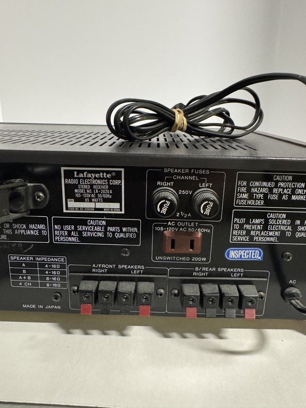 Vintage Lafayette LR-2020A AM / FM Stereo Receiver Wood Finish gallery