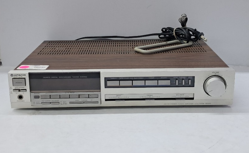 Hitachi HTA-3000 AM/FM Stereo Tuner Amplifier Not Tested( parts/repair)