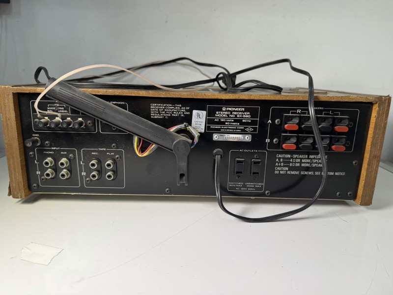 Pioneer SX-580 Receiver PARTS/REPAIR gallery