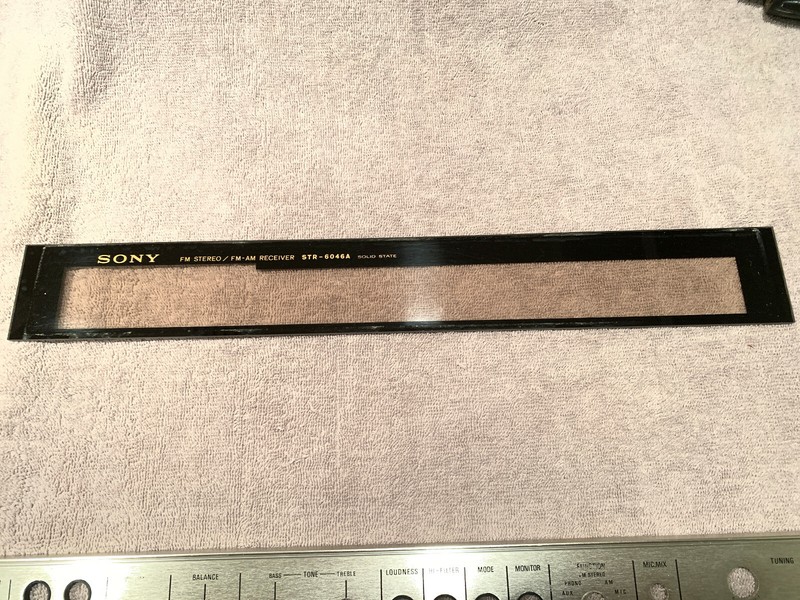 Sony STR-6046A Stereo Receiver Parting Out Faceplate Insert