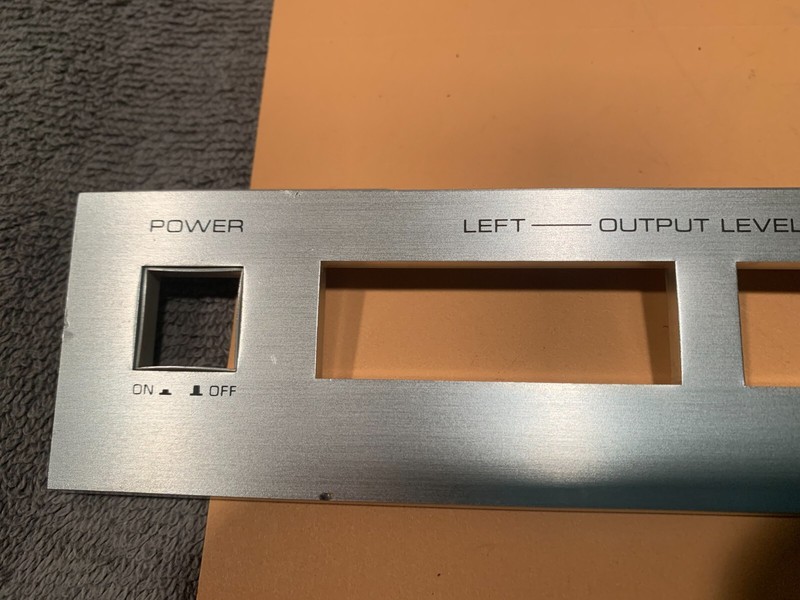 Yamaha CR-1040 Stereo Receiver Parting Out Faceplate (Partial)
