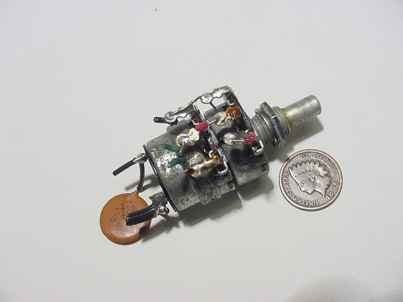 DYNACO FM-5 FM STEREO TUNER POWER SWITCH / VOLUME CONTROL POT ASSEMBLY *** gallery