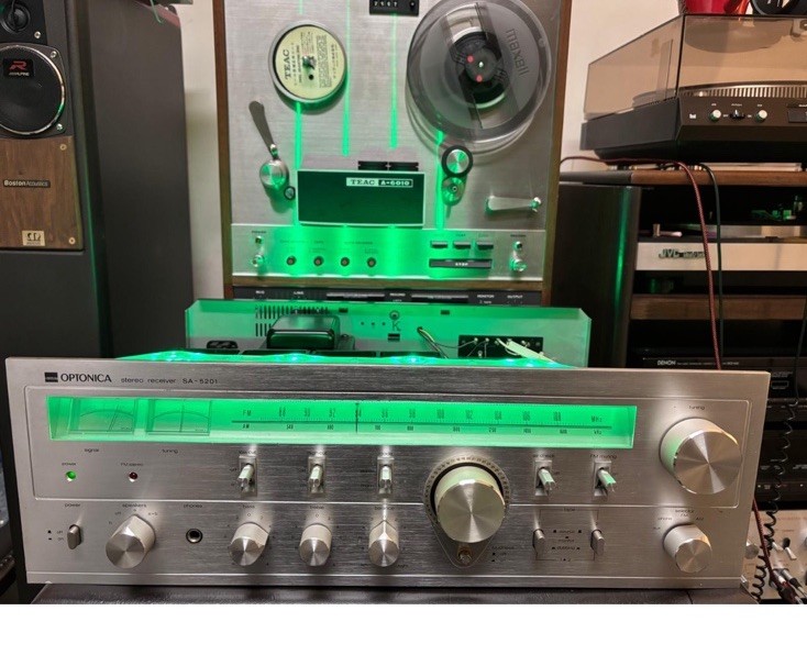 Vintage Stereo Receiver OPTONICA SA-5201 for parts or repair gallery