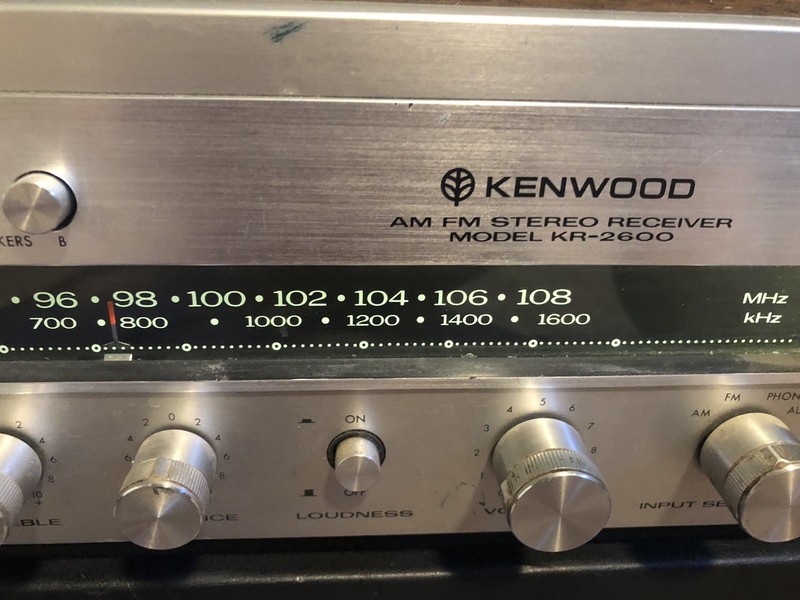Vintage Kenwood AM/FM Stereo Receiver Model KR-2600 Working Except AUX Port gallery