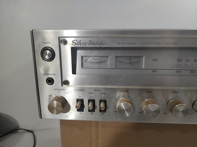 As Is Parts Silver Marshall Modular Systems KM 1021 Stereo Receiver RARE gallery