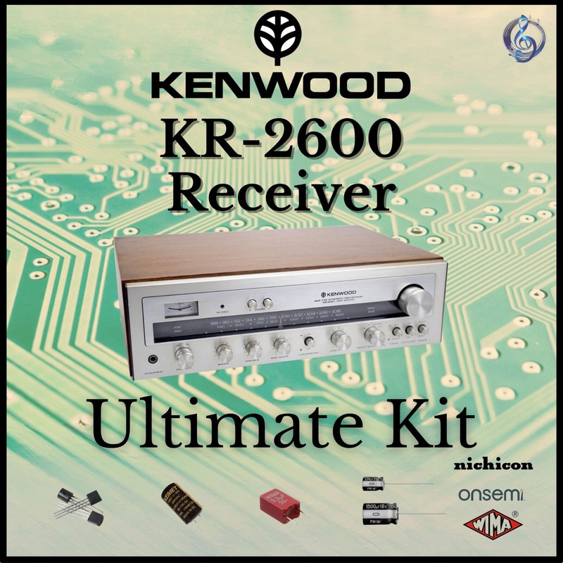 Kenwood KR-2600 Receiver Ultimate Upgrade Kit Genuine Parts Restoration