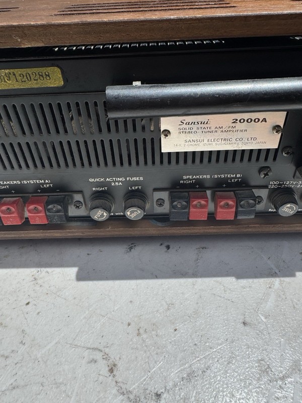 Sansui model 2000 A stereo vintage receiver gallery