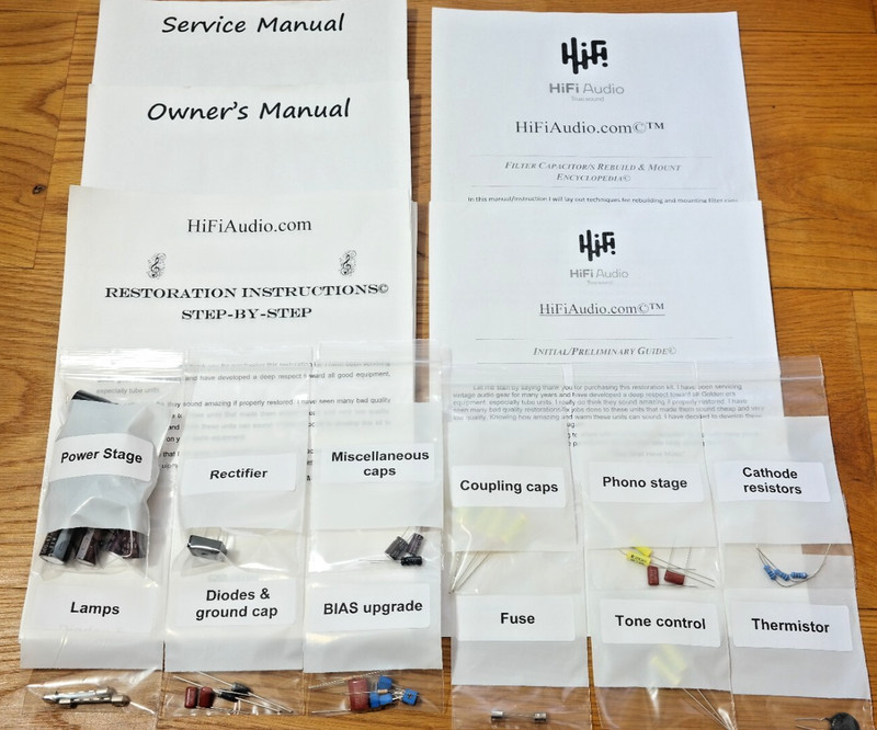 Fisher 500B receiver restoration recap repair service rebuild kit fix capacitor gallery