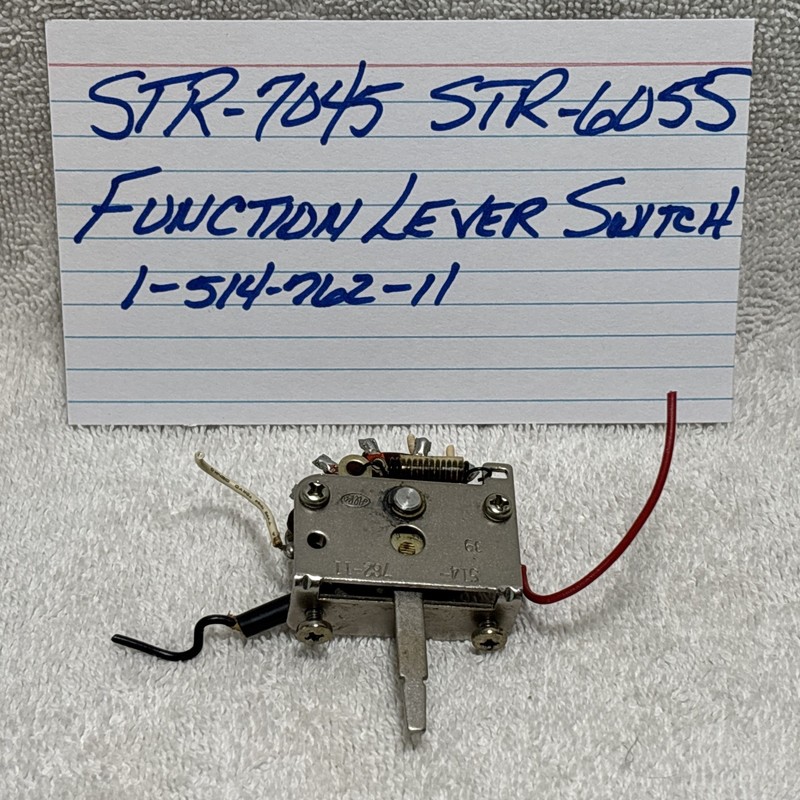 Sony STR-7045 STR-6055 Function Lever Switch 1-514-762-11 Parting Out