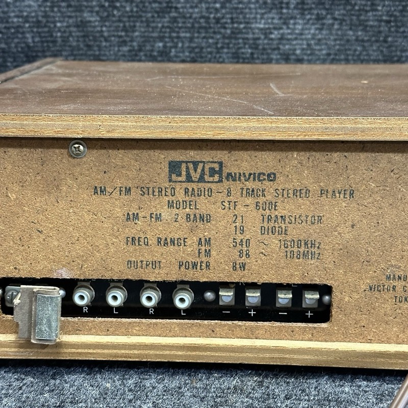 Vintage Nivico STF-600E AM/FM Stereo Receiver w/ Speakers - 8 Track Not Playing gallery