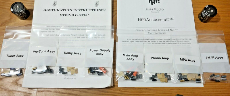 Marantz 2240 capacitor receiver rebuild restoration upgrade kit repair