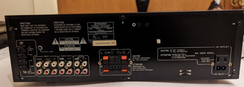 Pioneer Sx-203 receiver gallery