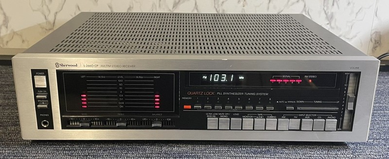 Sherwood S-2660 CP Stereo Receiver Cleaned/Tested/Works Well