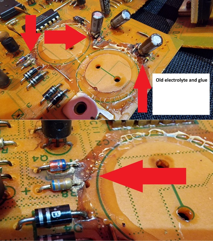 Stereo Receiver DENON DRA-325R Repair KIT - all capacitors gallery