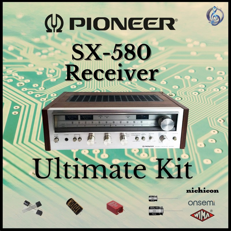 Pioneer SX-580 Receiver Ultimate Upgrade Kit Genuine Parts Restoration