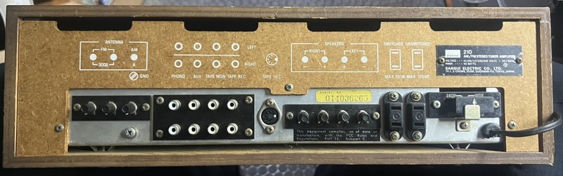Sansui 210 Receiver Japan with Original paperwork tested working READ 1974 gallery