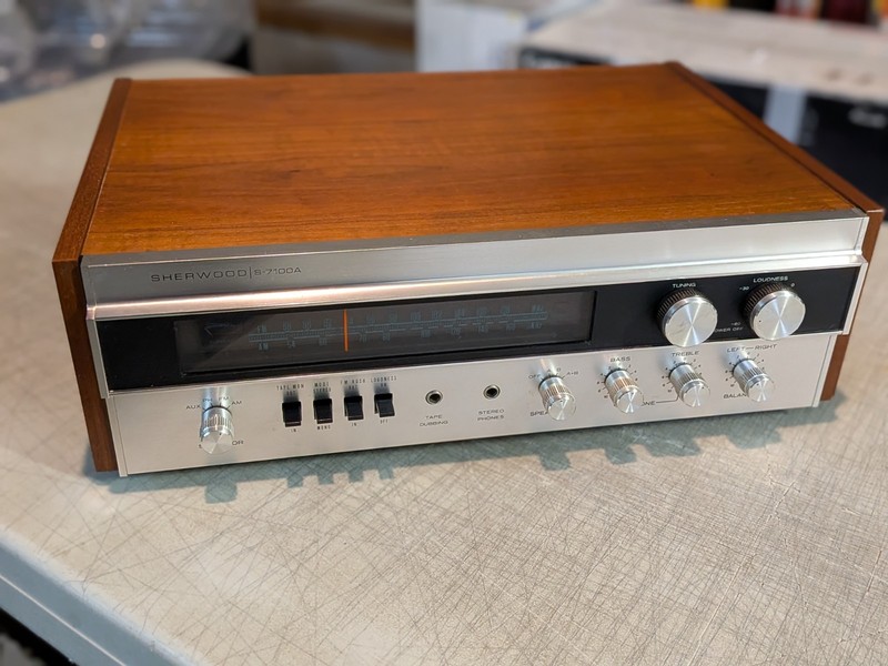 Sherwood S-7100A Vintage AM/FM Stereo Receiver – Nice Unit! Tested Working!