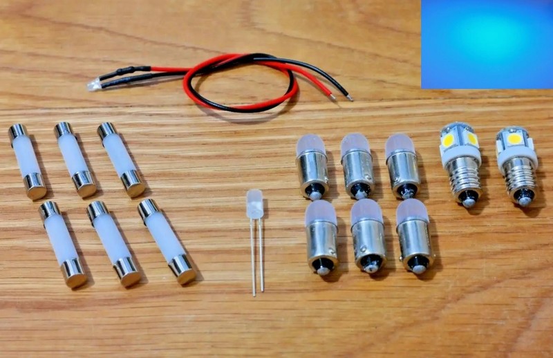 Pioneer SX-1500TD RECEIVER replacement LED lamps kit panel bulb lights BLUE