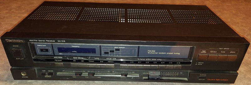 Technics SA-918 AM/FM Stereo Receiver – Quartz Digital Synthesizer